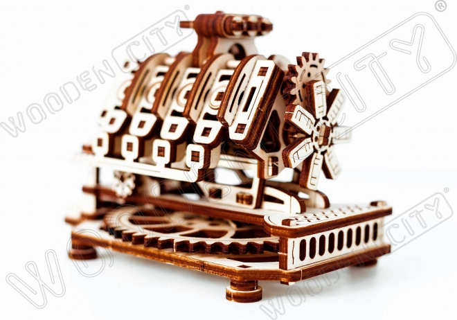 Drvene 3D slagalice motor V8