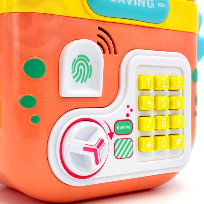 Elektronička kasica sef na PIN Ruksak rak oranžna