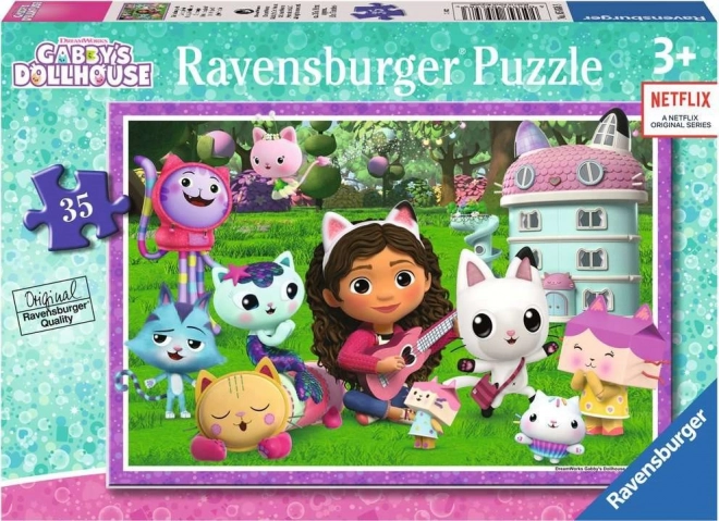 Ravensburger puzzle Mačja kućica Gabby 35 dijelova