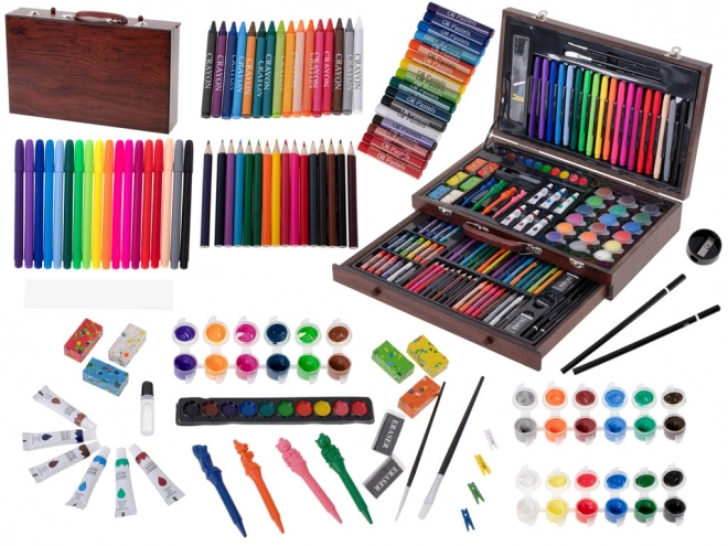 Plastični slikarski set u koferu 123 komada