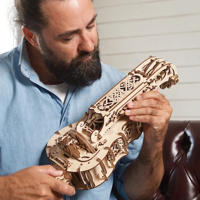 Ugears 3D drveni mehanički puzzle Hurdy-Gurdy