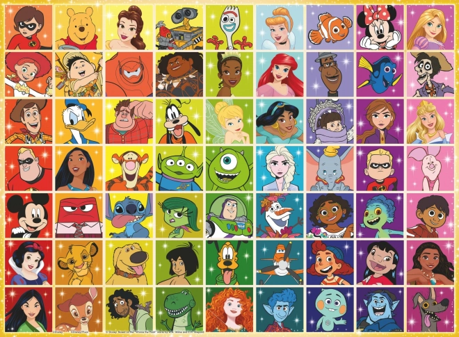 RAVENSBURGER puzzle Disney Likovi XXL 100 dijelova