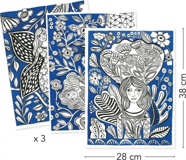 Tri velika postera za bojanje