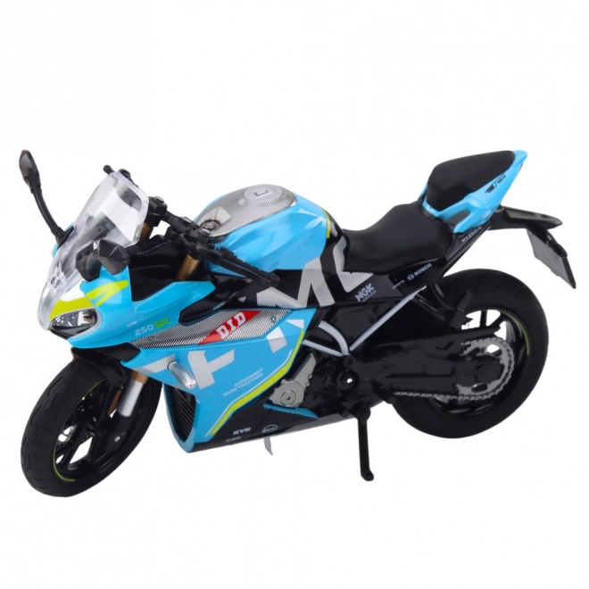 Sportski motocikl metalni plavi 1:12