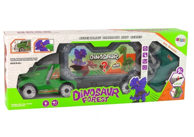 Čelovka s dinosaurima za montažu s bušilicom