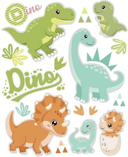 Razigrani motivi dinosaura za svaki komad