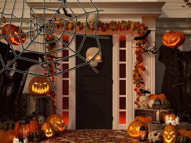 Umjetna crna paukova mreža za Halloween
