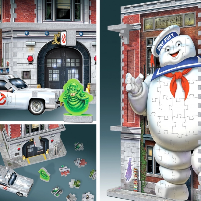 WREBBIT 3D puzzle Ghostbusters: Vatrogasna postaja istjerivača duhova 500 komada