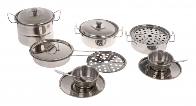 Set metalnih lonaca + pribor - 23 komada