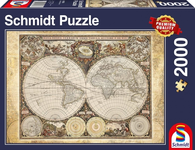 Schmidt puzzle povijesna karta svijeta 2000 dijelova