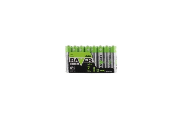 Baterije RAVER LR03/AAA 1,5 V alkalne ultra 8 kom u foliji