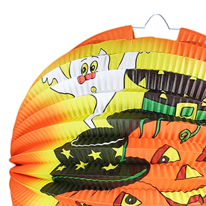 Lampion Halloween vesela bundeva 15 cm s svjetlećim štapićem 40 cm