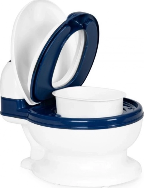ECOTOYS Noćnik - Dječji WC - bijela,plava