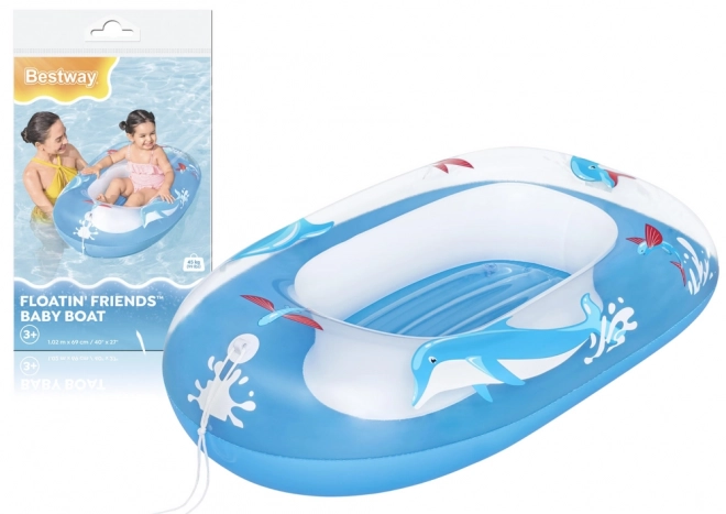 Ponton Plavi Dupin 102x69 cm BESTWAY