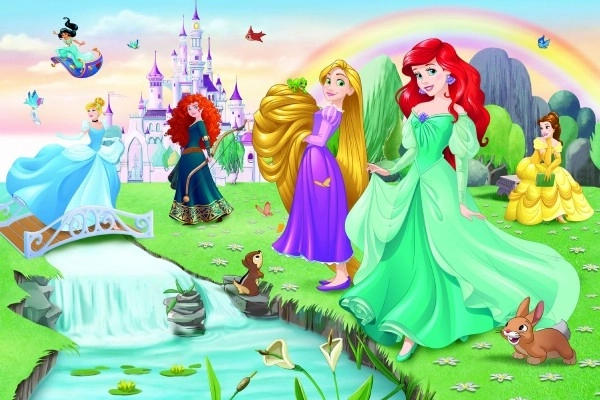 Puzzle Upoznajte princeze 33x22cm 60 dijelova u kutiji 21x14x4cm