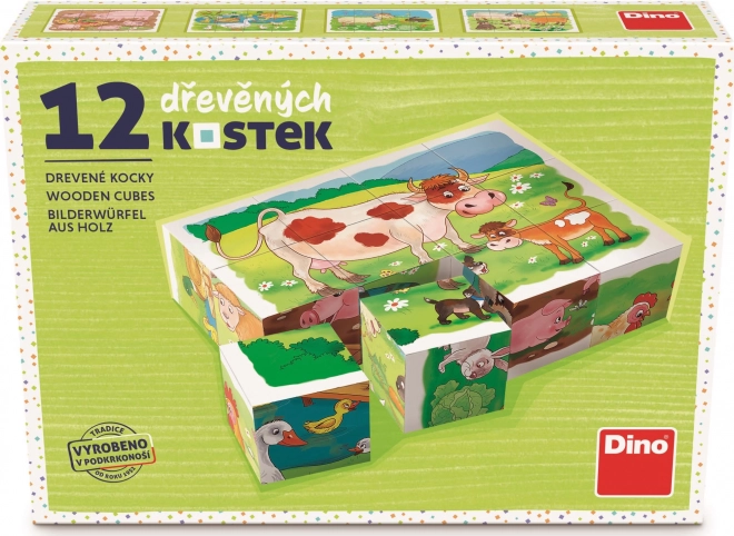 Drvene kocke Na farmi