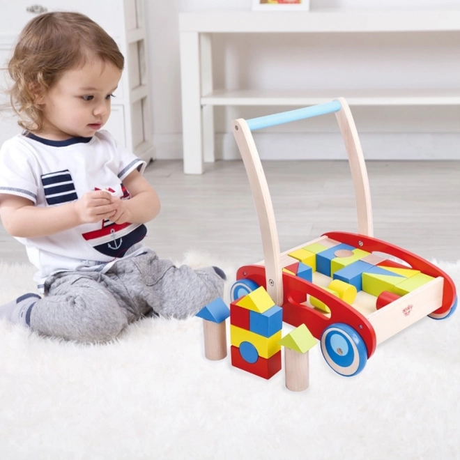 Drveni hodalica s kockicama Tooky Toy