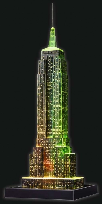 RAVENSBURGER Svjetleća 3D slagalica Noćna edicija Empire State Building 216 dijelova