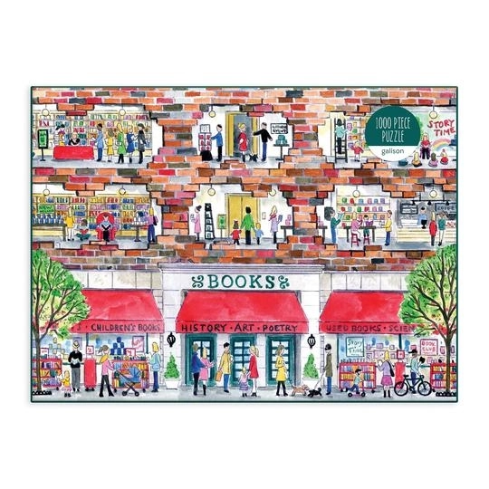 Galison Puzzle Den u knjižari 1000 dijelova