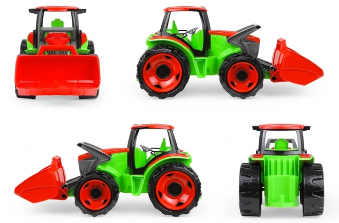 Traktor s kašikom Giga Trucks s prikolicom plast 62cm