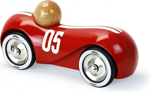 Vilac drveni trkaći automobil Streamline vintage crveni