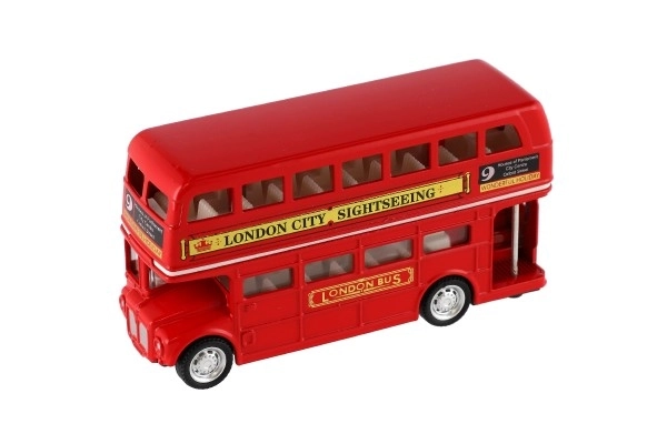 Crveni dvokatni autobus London 12 cm