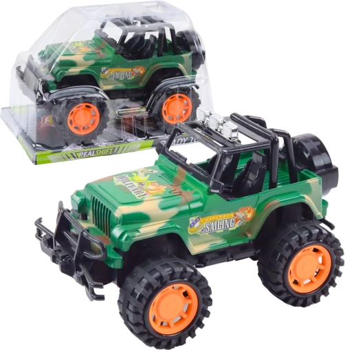 Veliki dječji vojni terenski off-road automobil – zeleni