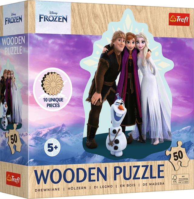 Drvene puzzle Snježno kraljevstvo – 50 dijelova