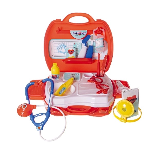 Set doktor/liječnik plastika u plastičnom kovčegu 24x22x9 cm u vrećici