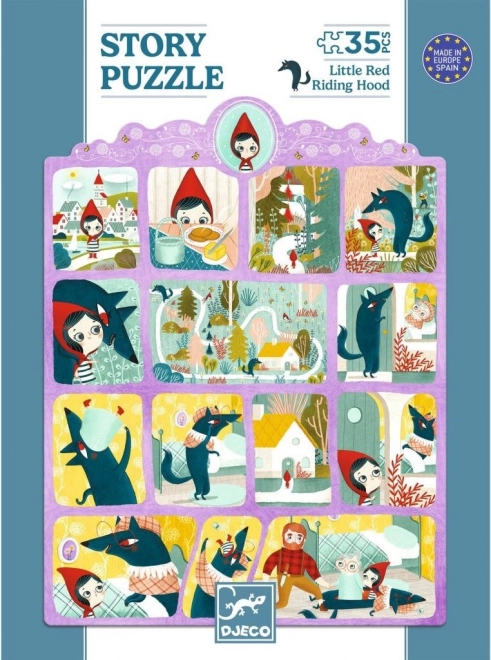 Puzzle s pričom Crvenkapica 35 dijelova