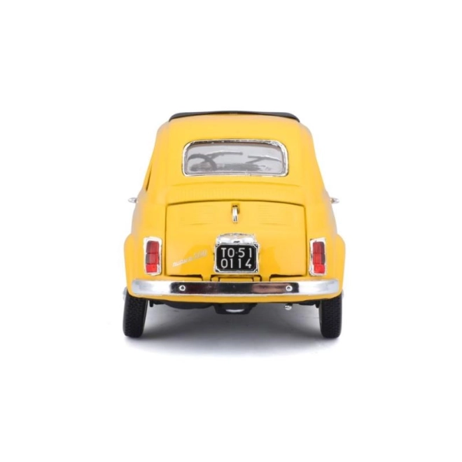 Bburago model automobila Fiat 500 F 1965 žuti 1:24