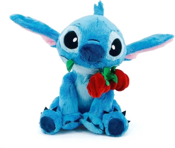 Plišanka Disney Stitch s ružom 25 cm