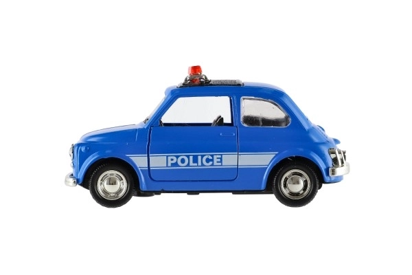 Auto policija retro 11cm metal / plast na povratni pogon na baterije sa svjetlom 4 vrste