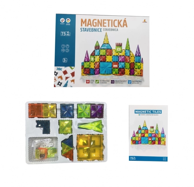 Magnetni set za igru za djecu - 75 dijelova