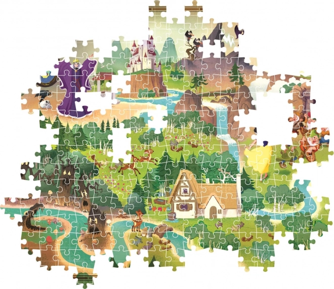 Karta s pričom o puzzli: Snjeguljica 1000 dijelova