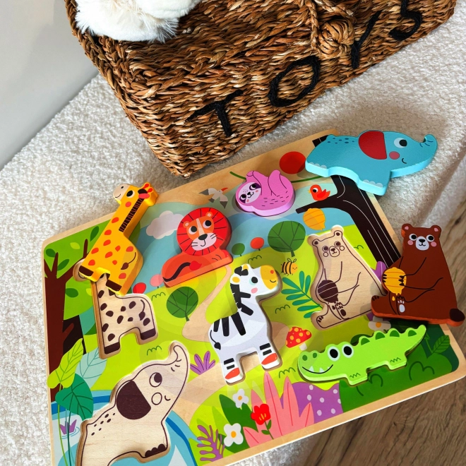 Drvene puzzle ZOO Safari za djecu