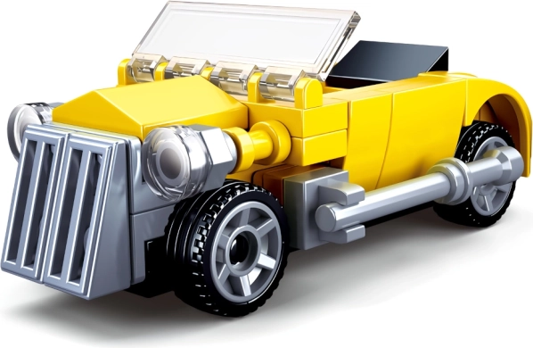 Sluban Builder žuti kabriolet građevni set