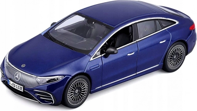Model Mercedes-Benz EQS 2022 plavi mjerilo 1/27