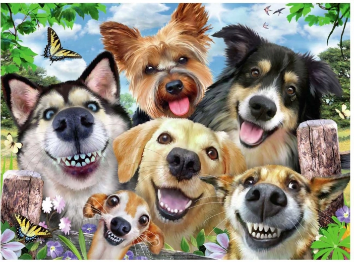 Selfie pasa puzzle 500 dijelova Ravensburger