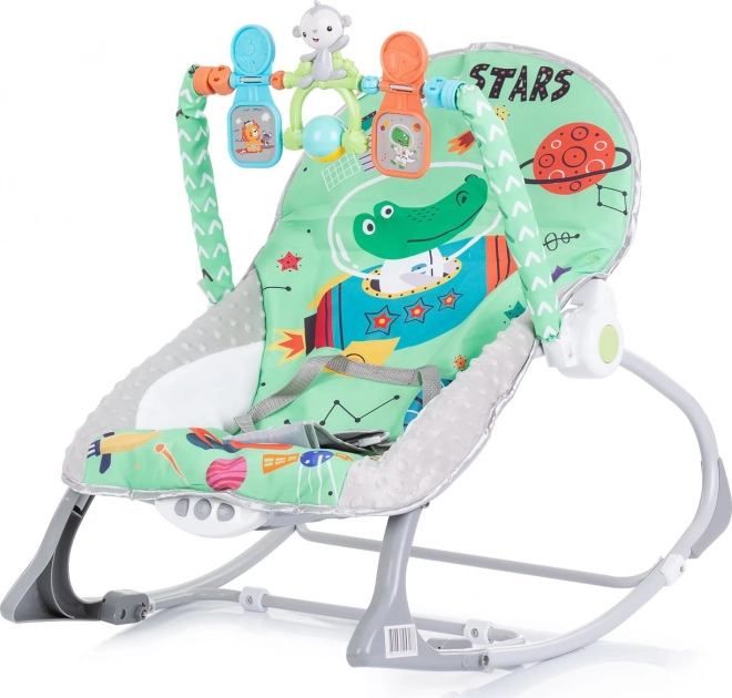 Vibrirajuća ležaljka za bebe 2-u-1 Baby Spa Green
