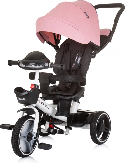 Trokolić s krovićem Chipolino Be Active 2u1 Pink Linen