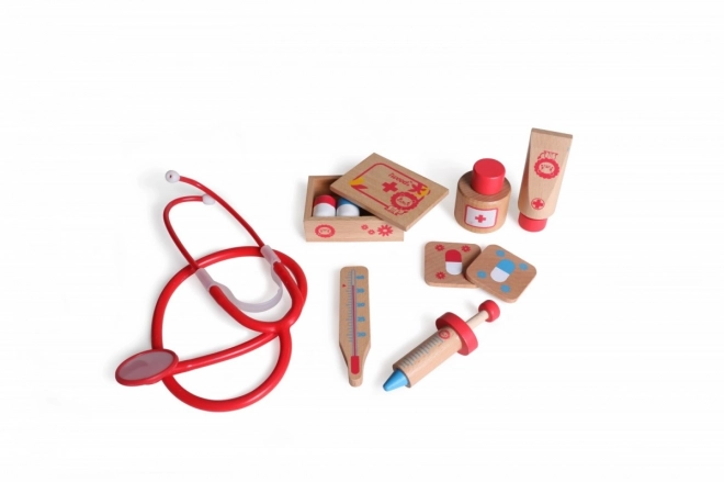 Doktorski set u drvenom kovčegu