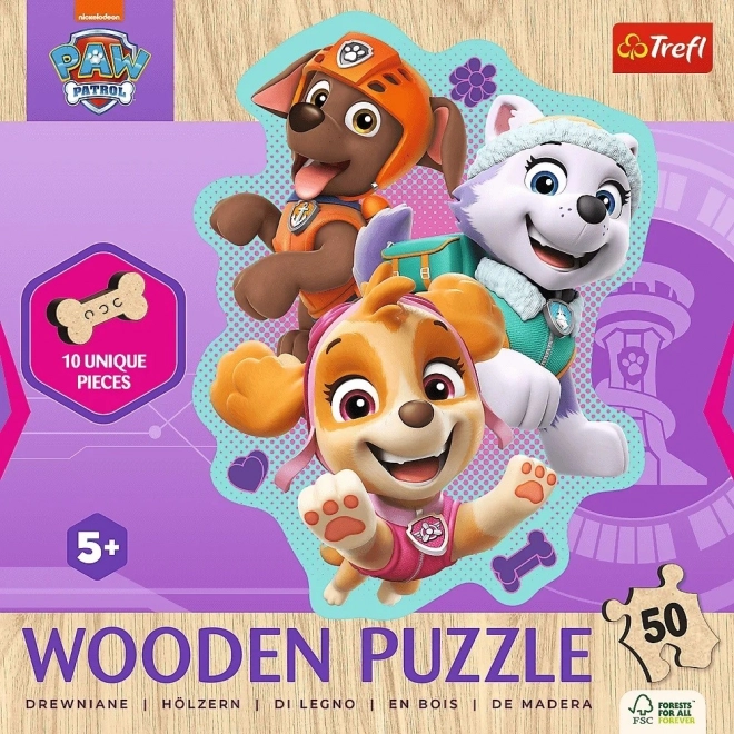 Drvene puzzle Psići u ophodnji 50 dijelova