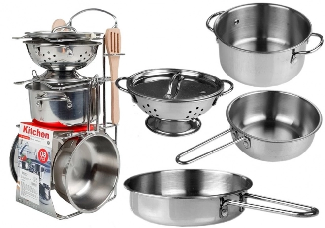 Set Nehrđajućeg Kuhinjskog Posuđa 8 Kom