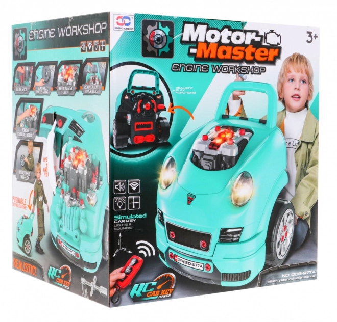 DIY Motor Master - set za malog mehaničara plava