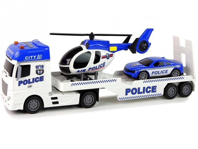Set policijskih teretnih vozila Teretni helikopter Zvukovna svjetla