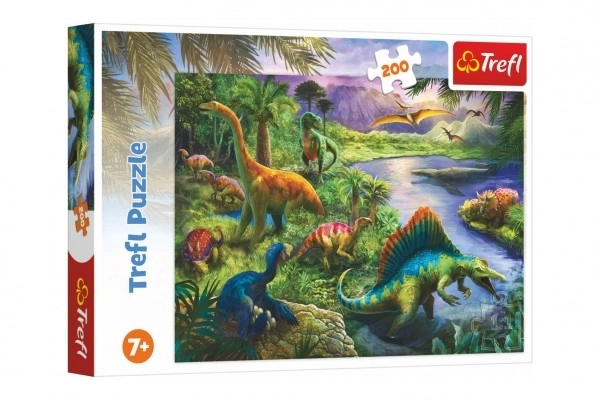 Puzzle Dinosauri 200 komada 48x34cm u kutiji 33x23x4cm