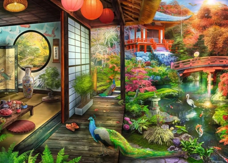 RAVENSBURGER puzzle Japanski vrt 1000 dijelova