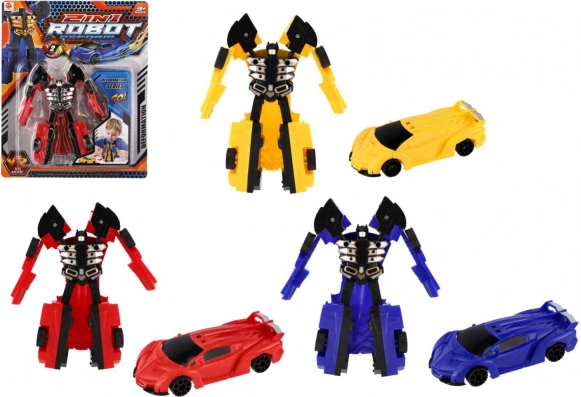 Transformer robot/auto plast 14 cm u tri boje