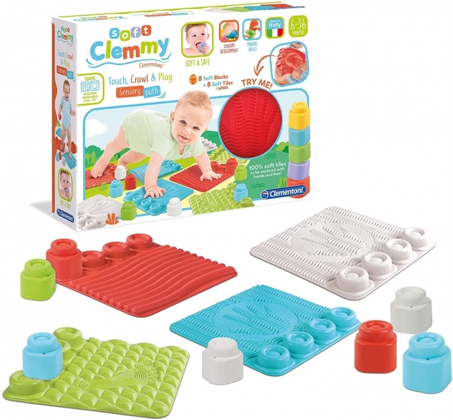 CLEMENTONI SOFT CLEMMY Senzorne podloge s kockama